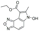 ETHYL 6-HYDROXY-7-METHYL-6H-1,2,5-OXADIAZOLO[3,4-E]INDOLE-8-CARBOXYLATE, 90+% Struktur