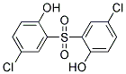 4-CHLORO-2-[(5-CHLORO-2-HYDROXYPHENYL)SULPHONYL]PHENOL Struktur