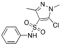 N4-PHENYL-5-CHLORO-1,3-DIMETHYL-1H-PYRAZOLE-4-SULPHONAMIDE Struktur