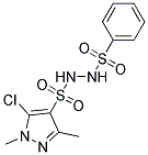 5-CHLORO-1,3-DIMETHYL-N'-(PHENYLSULPHONYL)-1H-PYRAZOLE-4-SULPHONOHYDRAZIDE Struktur