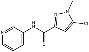 5-CHLORO-1-METHYL-N-PYRIDIN-3-YL-1H-PYRAZOLE-3-CARBOXAMIDE, TECH Struktur