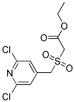 ETHYL 2-{[(2,6-DICHLORO-4-PYRIDYL)METHYL]SULPHONYL}ACETATE Struktur