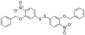 DI[3-(BENZYLOXY)-4-NITROPHENYL] DISULPHIDE Struktur