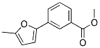 METHY 3-(5-METHYL-2-FURYL)BENZOATE Struktur