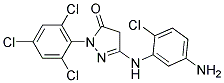 5-(5-AMINO-2-CHLOROANILINO)-2-(2,4,6-TRICHLOROPHENYL)-2.4-DIHYDRO-3H-PYRAZOL-3-ONE Struktur