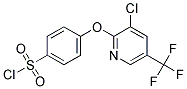 4-{[3-CHLORO-5-(TRIFLUOROMETHYL)-2-PYRIDINYL]OXY}BENZENESULPHONOYL CHLORIDE Struktur