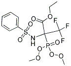 ETHYL 2-(DIMETHOXYPHOSPHORYL)-3,3,3-TRIFLUORO-2-[(PHENYLSULPHONYL)AMINO]PROPANOATE Struktur