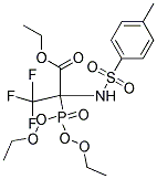 ETHYL 2-(DIETHOXYPHOSPHORYL)-3,3,3-TRIFLUORO-2-{[(4-METHYLPHENYL)SULPHONYL]AMINO}PROPANOATE Struktur