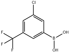 3-CHLORO-5-(TRIFLUOROMETHYL)BENZENEBORONIC ACID Struktur