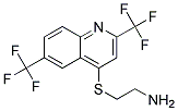 4-(2-AMINOETHYLTHIO)-2,6-BIS(TRIFLUOROMETHYL)QUINOLIN Struktur