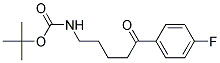 5-(N-BOC-AMINO)-4`-FLUOROPENTANOPHENONE Struktur