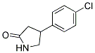 4-(4`-CHLOROPHENYL)-2-PYRROLIDINONE Struktur