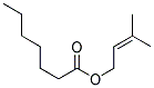 3-methylbut-2-enyl heptanoate Struktur