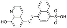 4-(8-Hydroxy-5-quinolylazo)naphthalenesulfonic acid Struktur