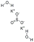 Potassium sulfite dihydrate Struktur