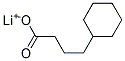 4-Cyclohexylbutyric acid lithium salt Struktur
