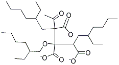 tri(2-ethylhexyl)acetocitrate Struktur