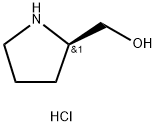 (R)-(-)-2-Pyrrolidinemethanol hydrochloride Struktur