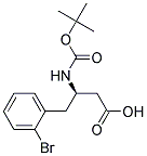 (R)-3-(Boc-amino)-4-(2-bromophenyl)butyric acid Struktur