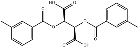 Di-m-toluoyl-L-tartaric acid Struktur