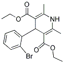 4-(2-Bromophenyl)-1,4-Dihydro-2,6-Dimethyl-Pyridine-3,5-Dicarboxylic Acid Diethyl Ester Struktur