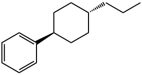 Trans-4-Propylcyclohexyl-Benzene Struktur