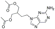 9-(4-Acetoxy-3-Acetoxymethylbutyl)-2-Amino-Purine Struktur