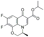 (S) -9,10-difluoro-3-methyl-7-oxo-2,3-dihydro-7H-pyrido(1,2,3-de)-1,4-benzoxazine-6-carboxylic acid(methyl,ethyl ester) Struktur