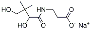 D-sodium pantothenate Struktur