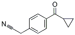 P-cyclopropylcarbonyl phenyl acetonitrile Struktur