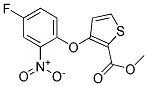 Methyl 3-(4-fluoro-2-nitrophenoxy)thiophene-2-carboxylate Struktur