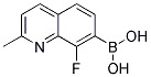 8-Fluoro-2-methylquinoline-7-boronic acid Struktur