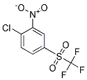 2-Nitro-4-(trifluoromethylsulphonyl)chlorobenzene Struktur