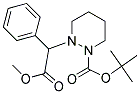 Methyl 2-phenyl-2-(tetrahydro-2H-pyridazin-1-yl)acetate, N2-BOC protected Struktur