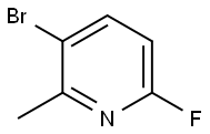 3-Bromo-6-fluoro-2-methylpyridine Struktur