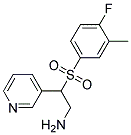 3-{2-Amino-1-[(4-fluoro-3-methylphenyl)sulphonyl]ethyl}pyridine Struktur