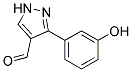 3-(3-Hydroxyphenyl)-1H-pyrazole-4-carboxaldehyde Struktur