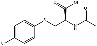 2-(Acetylamino)-3-[(4-chlorophenyl)thio]propanoic acid Struktur