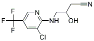 4-[3-Chloro-5-(trifluoromethyl)pyridin-2-ylamino]-3-hydroxybutyronitrile Struktur