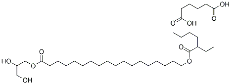 GLYCERYL ETHYLHEXANOATE/STEARATE/ADIPATE Struktur