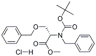 Boc-O-Dibenzyl-L-Serine methylester hydrochloride Struktur