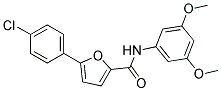 5-(4-Chlorophenyl)-furan-2-carboxylic acid 3,5-dimethoxyphenylamide Struktur