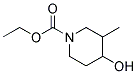 N-(Ethoxy carboNyl)-3-methyl-4-piperidiNol Struktur