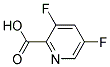 3,5-Difluoro-2-pyridinecarboxylic acid Struktur