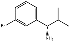 (S)-1-(3-bromophenyl)-2-methylpropan-1-amine Struktur