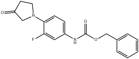 benzyl 3-fluoro-4-(3-oxopyrrolidin-1-yl)phenylcarbamate Struktur