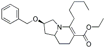 Ethyl(2R,9S)-2-benzyloxy-5-pentyl-1,2,3,7,8,8a-hexahydroindolizine-6-carboxylate Struktur