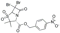 (2R)-6,6-DIBROMO-3,3-DIMETHYL-4,4,7-TRIOXO-4-THIA-1-AZABICYCLO[3,2,0] HEPTANE-2-CARBOXYLIC ACID 4-NITROBENZYL ESTER Struktur