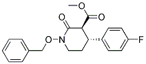 (3S,4R)-1-BENZYLOXY-4-(4-FLUORO-PHENYL)-2-OXO-PIPERIDINE-3-CARBOXYLIC ACID METHYL ESTER Struktur