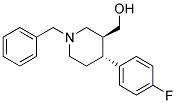 [(3S,4R)-1-BENZYL-4-(4-FLUORO-PHENYL)-PIPERIDIN-3-YL]-METHANOL Struktur